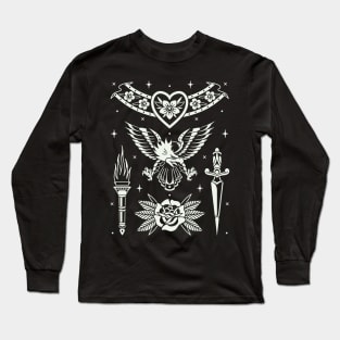 Traditional tattoo pattern Long Sleeve T-Shirt